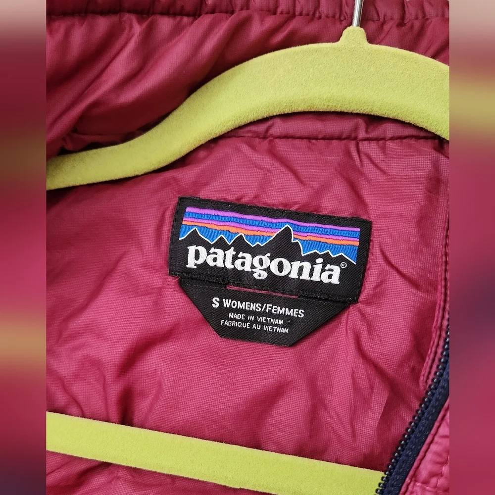 Patagonia Women's Nano Puff Lightweight Outdoor Puffer Jacket Burgundy Wine Sml - Picture 4 of 9